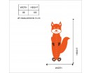 Squirrel Growth Chart Decal